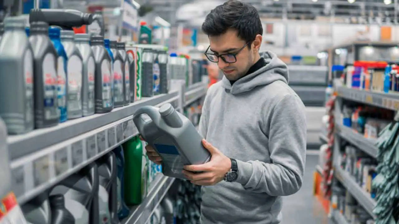 buying engine lubricant from supermarket