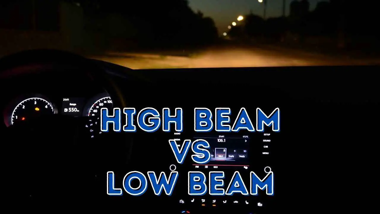 high beam vs low beam headlights