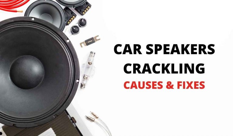 how to fix car speakers crackling when loud issue