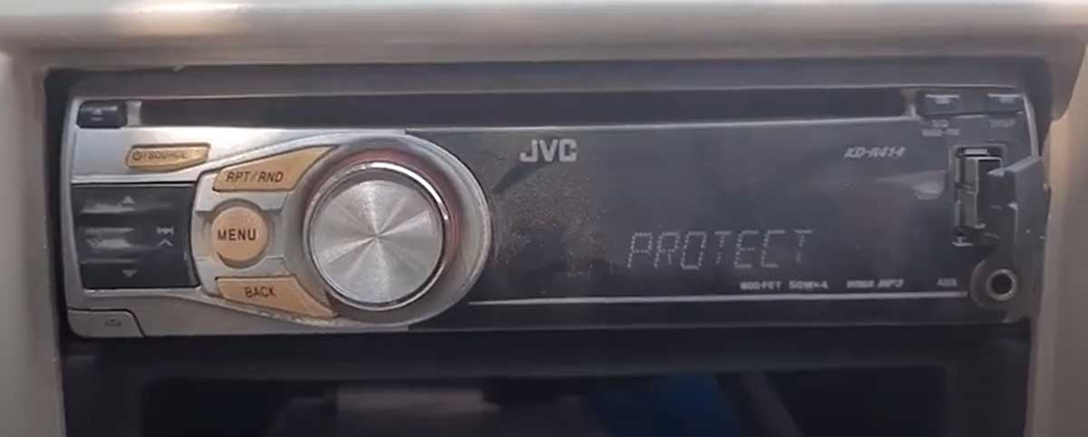 fix jvc radio protect mode