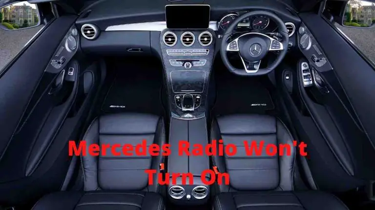 mercedes radio won't turn on