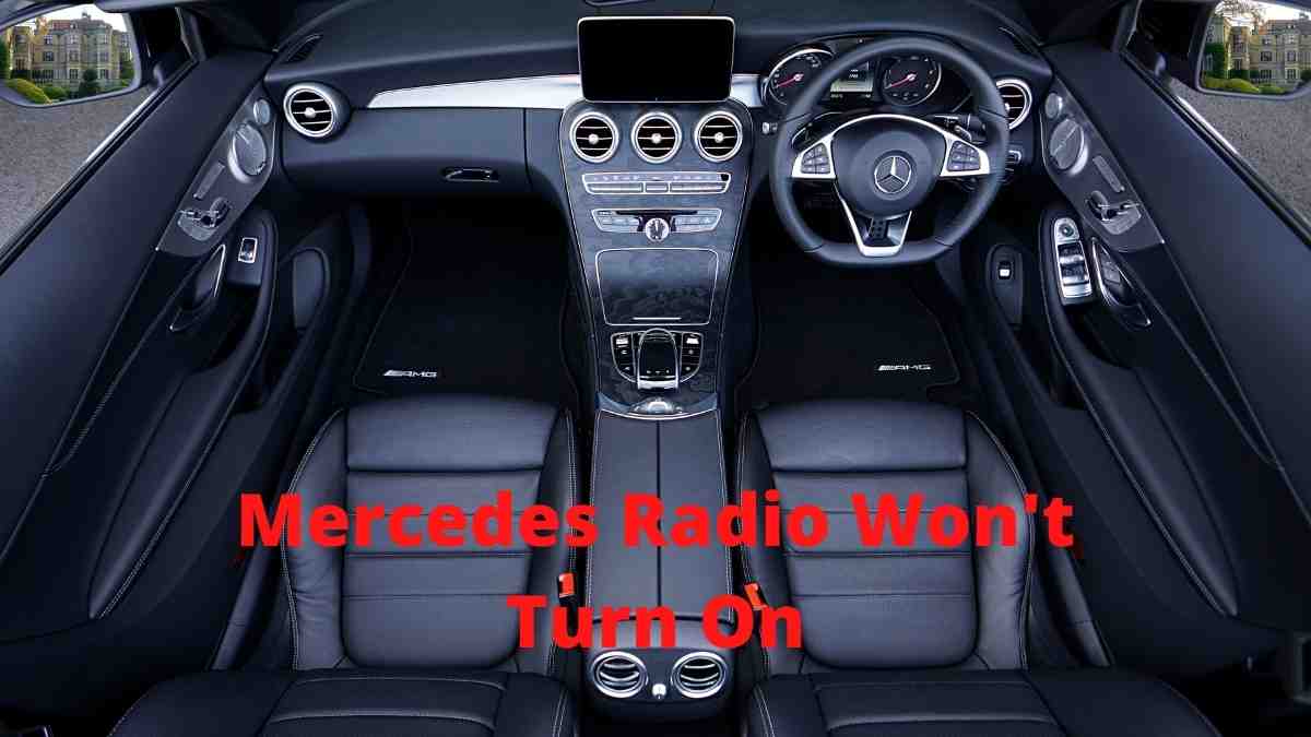 mercedes radio won't turn on