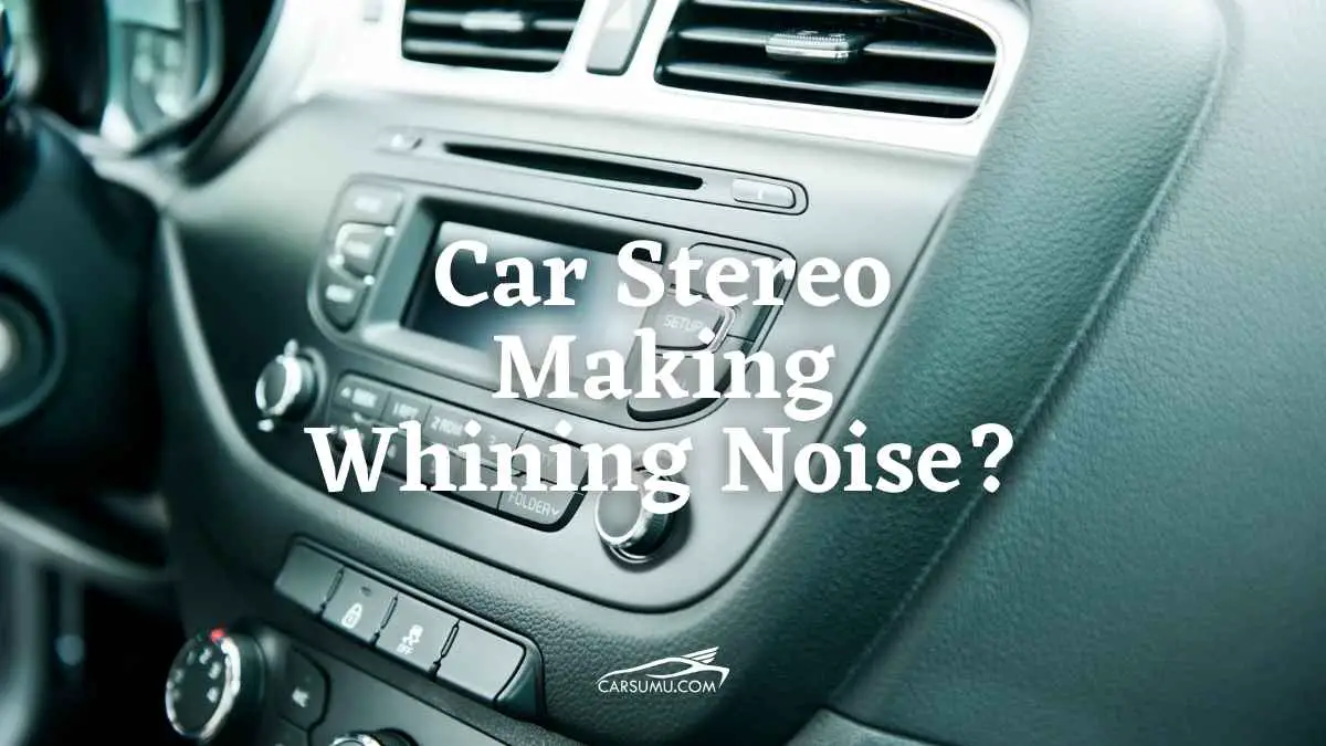 Car Stereo Making Whining Noise